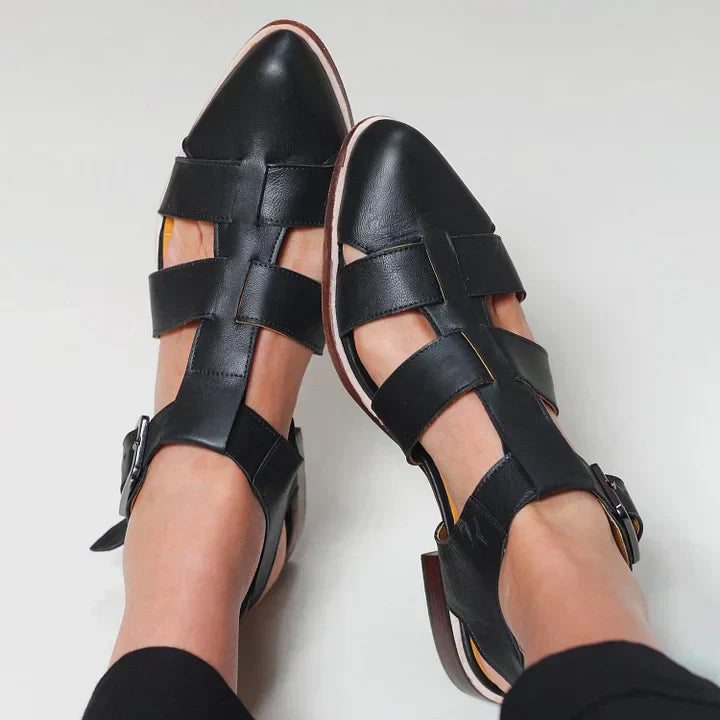 Alicja | Płaskie Sandały Plecione